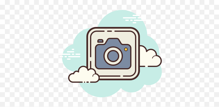 Camera Icon In Cloud Style Emoji,Video Camer Emoji Png