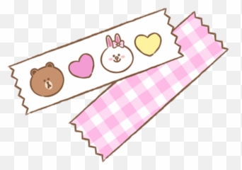 Sticker Linefriends Tape Washitape Pink Sticker By Lovulots Emoji,White Fingernails Emoji