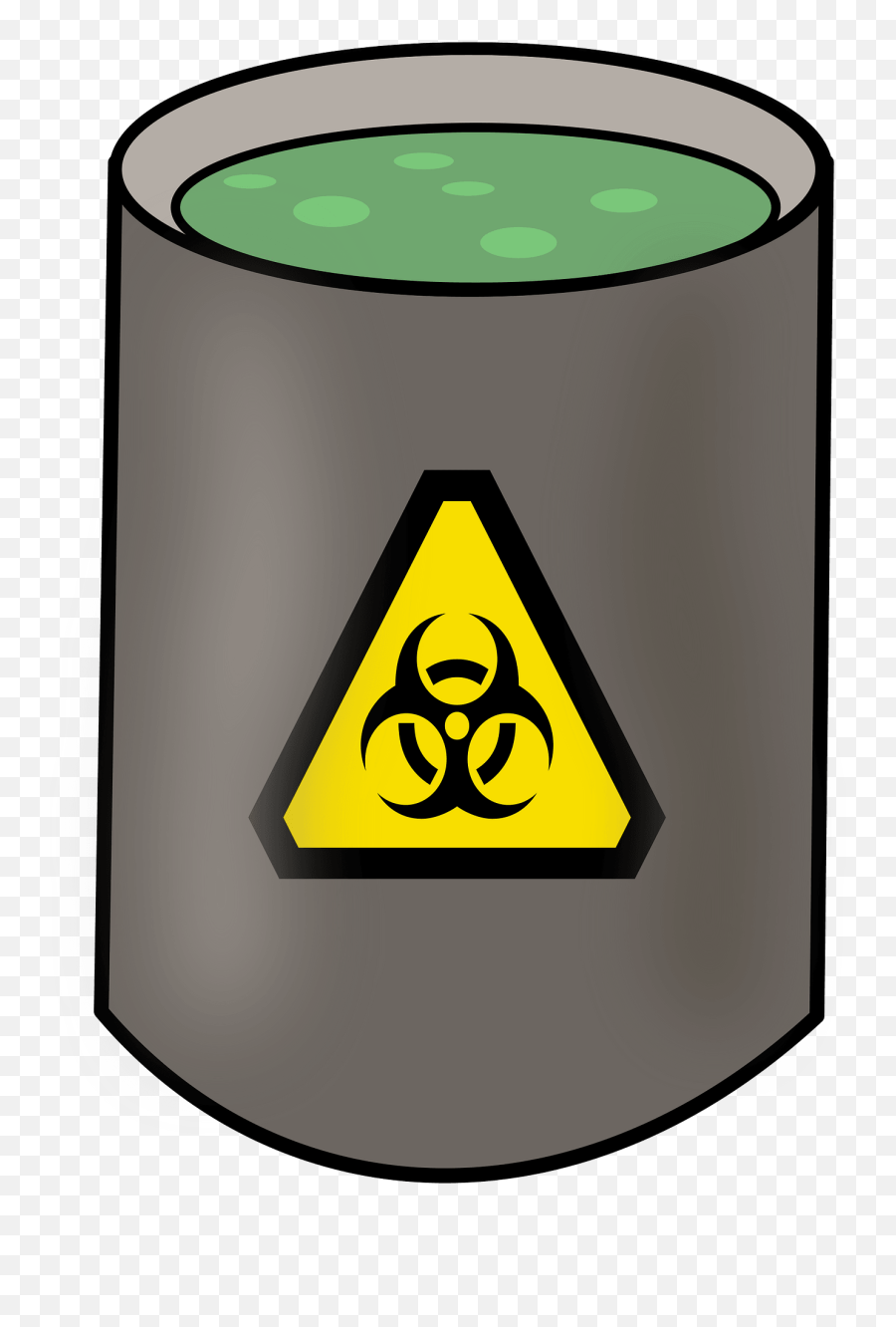 Hazardous Symbol - Toxic Waste Clipart Emoji,Triangle Mouth Emoji