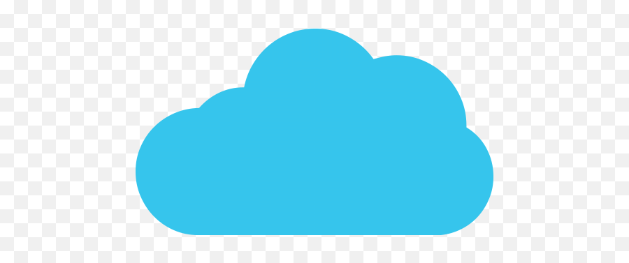 Cloud With Lightning - Blue Cloud Computing Icon Emoji,Lightning Emoji