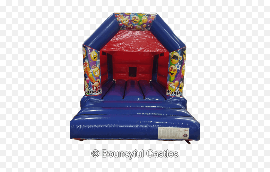 Emoji Bouncy Castle Hire Red U0026 Blue - Inflatable,Emoji Dress For Kids