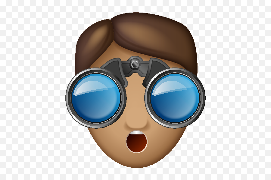 Man With Binoculars Brunette - Giant Man With Binoculars Emoji,Binoculars Emoji