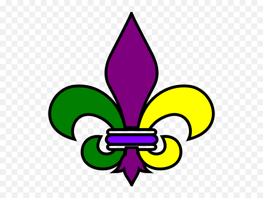 Mardi Gras Clip Art Borders Free - Fleur De Lys New Orleans Emoji,Mardi Gras Emoji