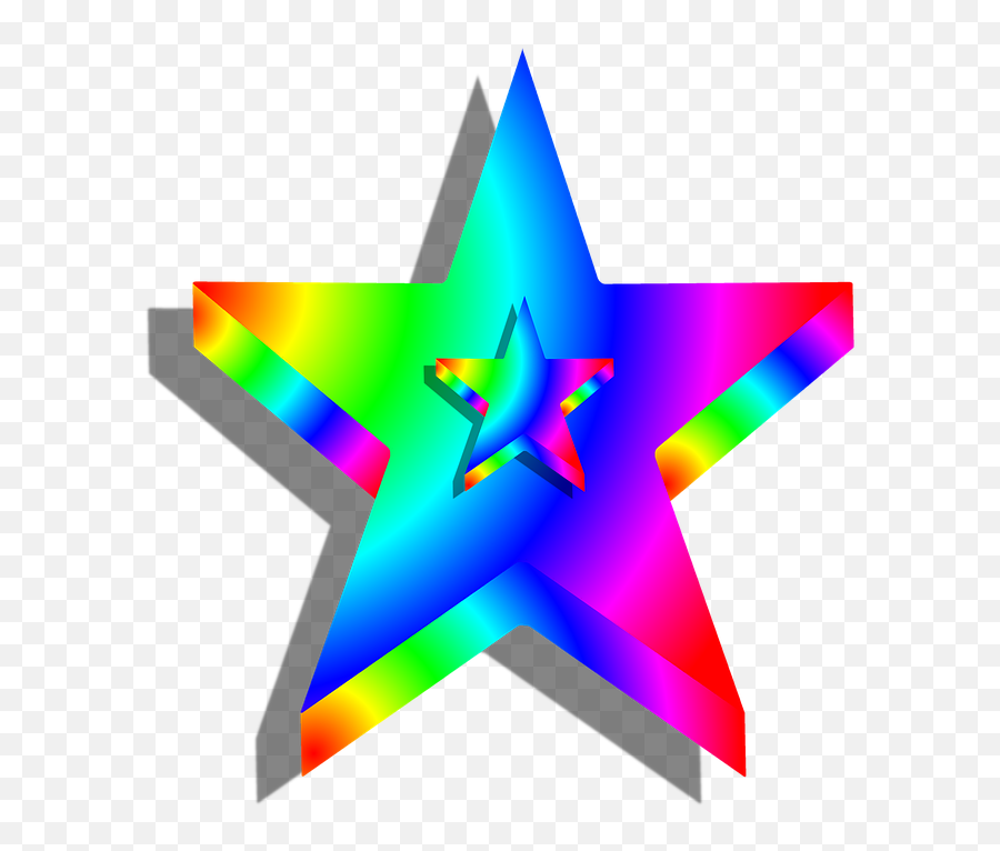 Free Photo Shape Colorful Rainbow Decorative Decoration Star - Estrela Arco Iris Png Emoji,Rainbow Of Emotions