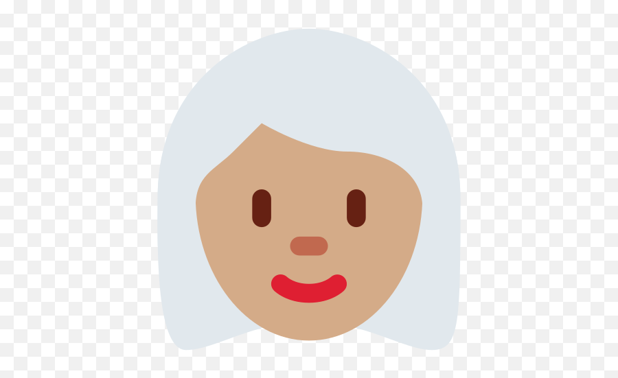Medium Skin Tone White Hair - Human Skin Color Emoji,White Skin Emoji