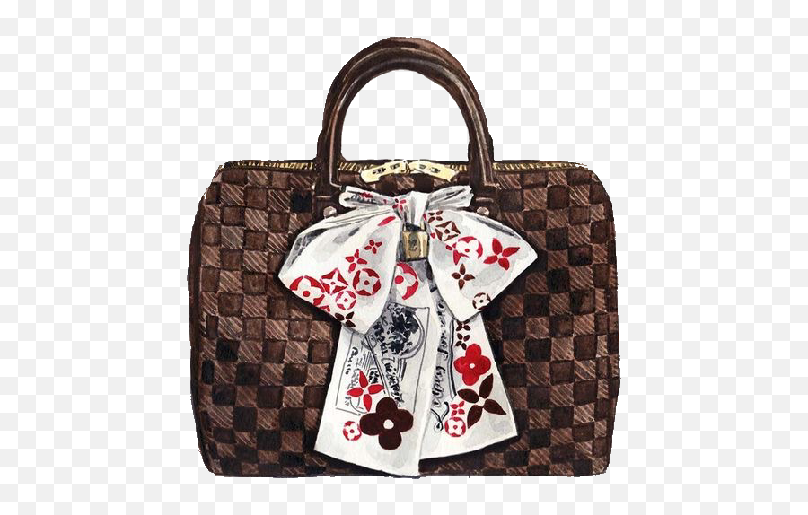Bag Handbag Louisvuitton Lv Sticker - Watercolor Louis Vuitton Illustration Emoji,Emoji Bag Charm