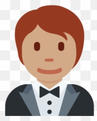 Person In Tuxedo Emoji Clipart - National Archaeological Museum Of,Tuxedo Emoji
