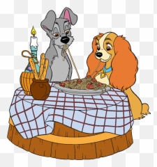 Noodle Lady And The Tramp Png Free - Lady And The Tramp Clipart Emoji,Samsung Noodle Emoji