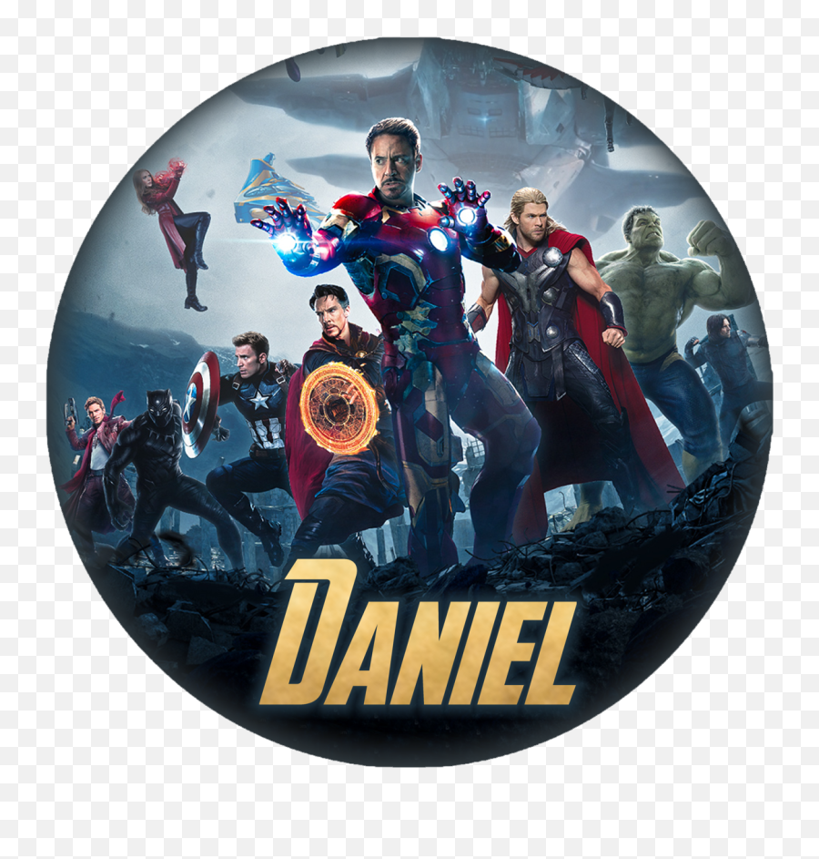 Os Vingadores Png - Adesivo Redondo Vingadores Avengers Spiderman Avengers Infinity War Poster Emoji,Avengers Infinity War Facebook Emoji
