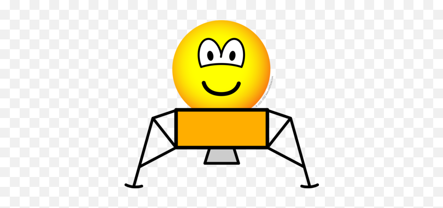Lunar Module Emoticon Emoticons Emofacescom - Water Ski Emoji,Half Smile Emoji