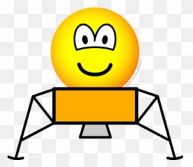 Lunar Module Emoticon Emoticons Emofacescom - Water Ski Emoji,Half Smile Emoji