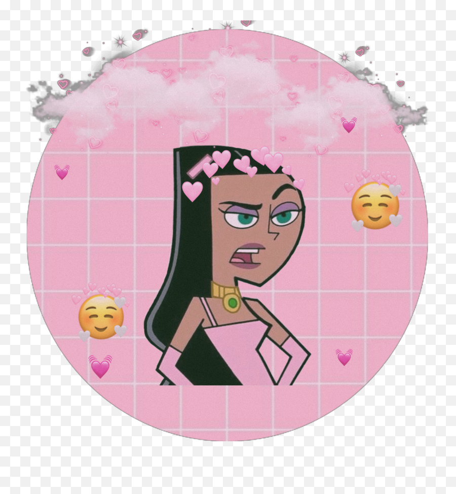 Pink Cartoon Edit Emoji Sticker,Emoji Cartoon Pictures