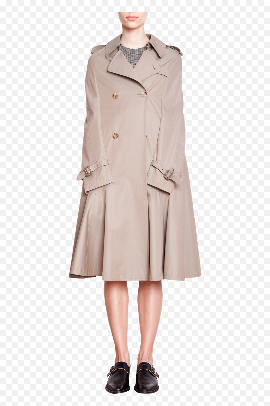 Junya Watanabe Cape Trench Outerwear Women Clothes Fashion Emoji,