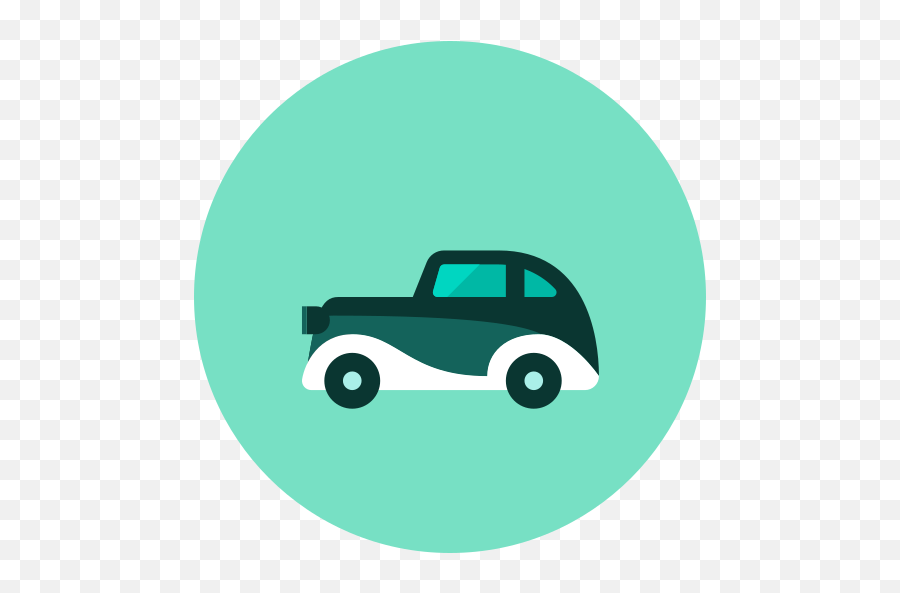 Old Car Free Icon Of Kameleon Green Round - Old Cars Icon Png Blue Emoji,Facebook Emoticons Car