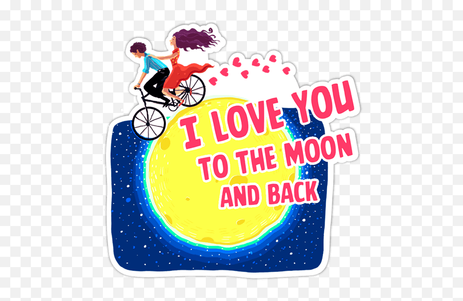 Fairy Tale Love - Love You To The Moon And Back Whatsapp Emoji,Lovey Emoticon For Fb