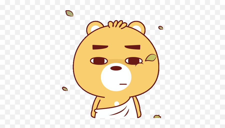 Line Official Stickers - Bluesbear Popups Example With Gif Dot Emoji,Gif, Emoticon, Applause