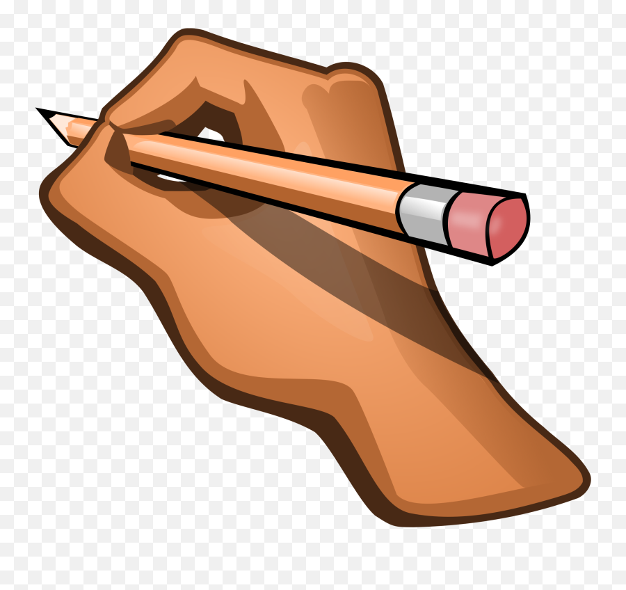 Writing Pencil - Cartoon Writing Hand Png Emoji,Writing Hand Emoji