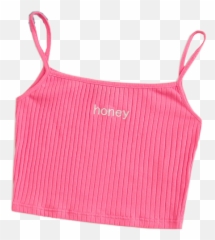 Pinkcroptop Croptop Croptops Pink - Sleeveless Emoji,Crop Tops Emoji