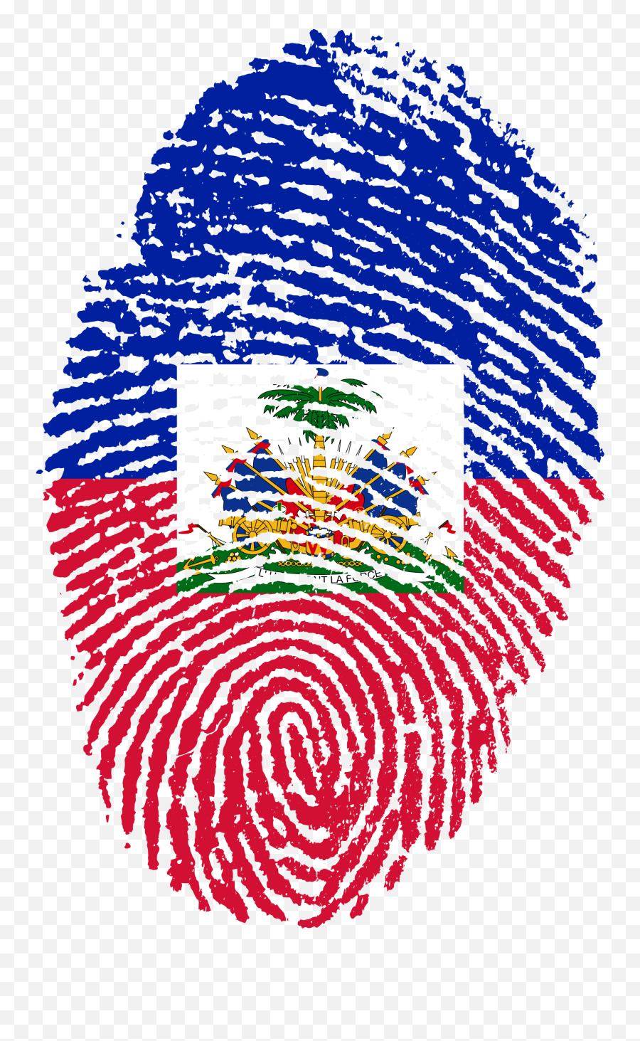 Haiti Flag Png - Haitian Flag Fingerprint Emoji,Emojis For Haitian Flag