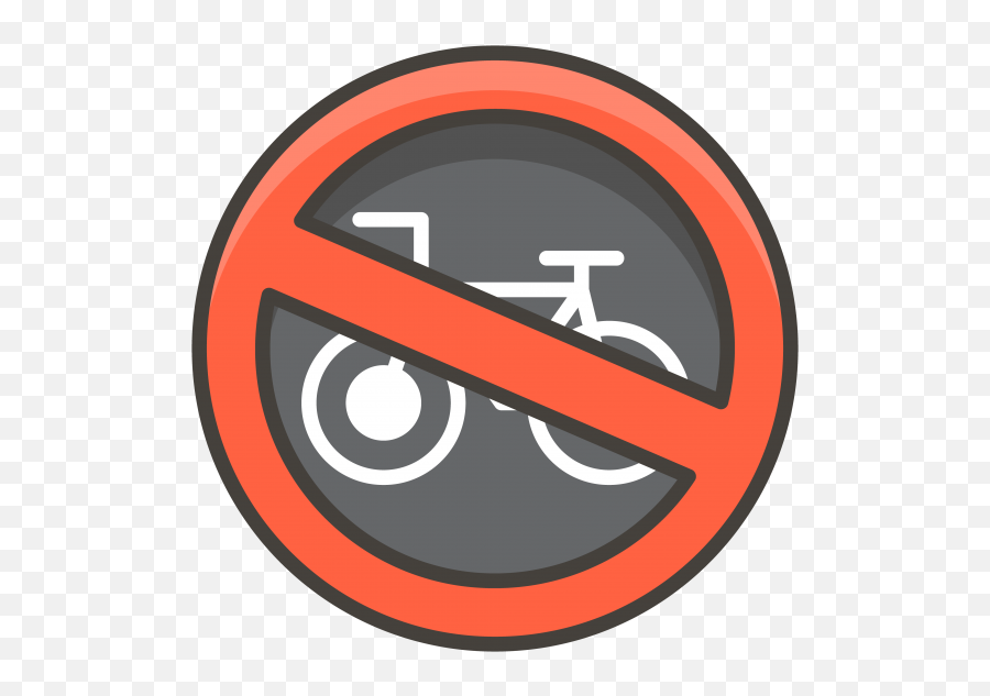 No Bicycles Emoji - Circle Clipart Full Size Clipart 9 Pin Mini Din,Hear Emoji