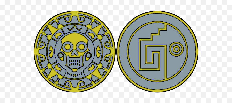 Aztec - Skullsymbol Picture Emoji,Skull Emoticon Fb