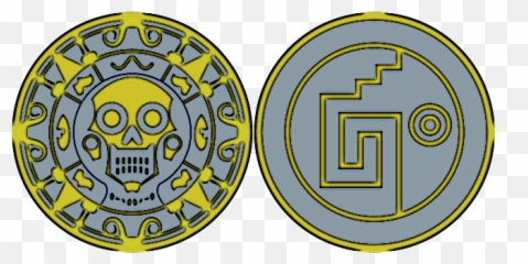 Aztec - Skullsymbol Picture Emoji,Skull Emoticon Fb