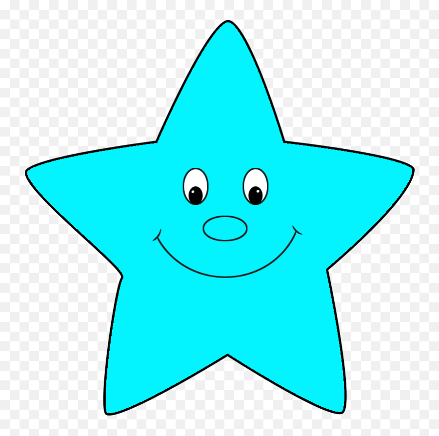 Clipart Smile Star Clipart Smile Star Transparent Free For - Cute Blue Star Clipart Emoji,Starry Eye Emoji