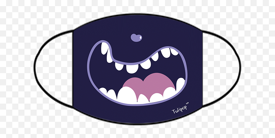 Fred Face Mask For Kids U2013 Tulipop International Emoji,Fangs Emoticon Png