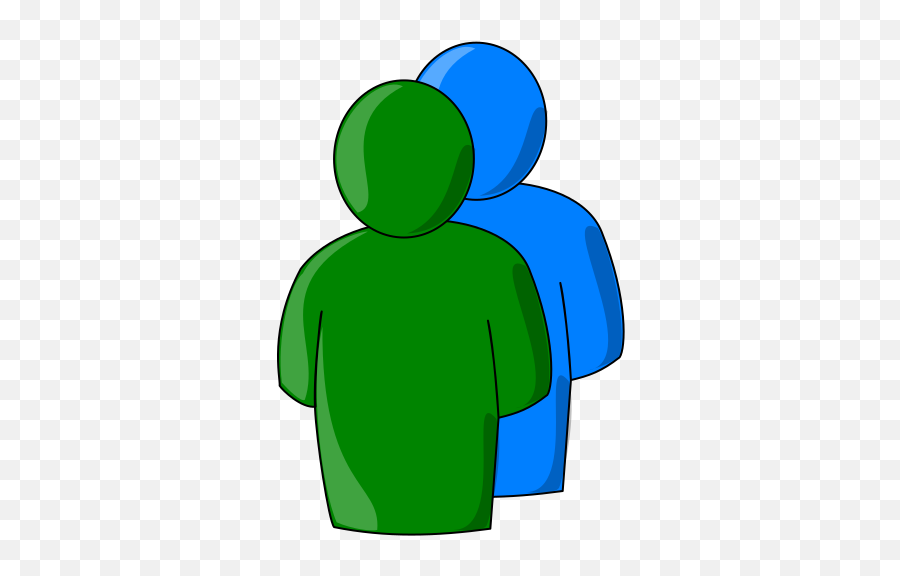Multiple Users 2 Green Blue Png Svg Clip Art For Web Emoji,Fallout 76 Christmas Emojis
