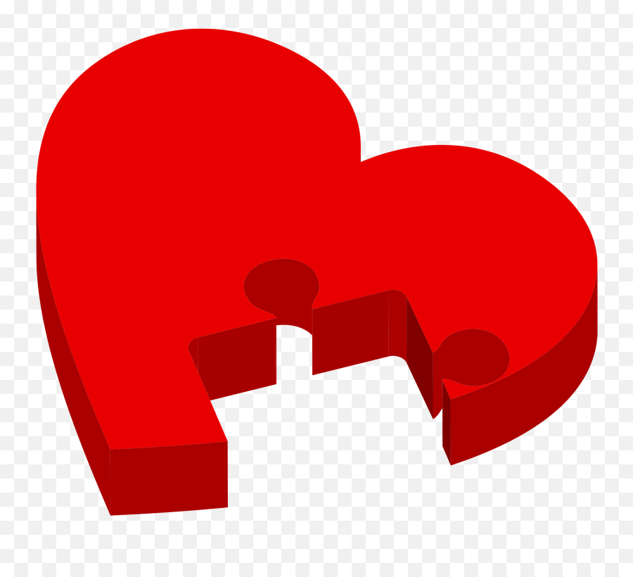 Red Heart With A Puzzle Piece Missing Clipart Free Download Emoji,Heart Emoji For Missing Someone