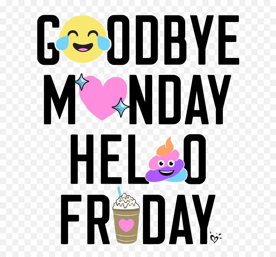 Goodbye Hello Monday Sticker By Kimmy Bird Tasset - Koramangala Social Emoji,Good Bye Emoji