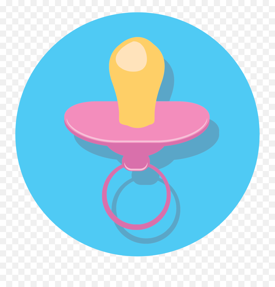 Baby Pacifier Clip Art Image - Transparent Background Pacifier Icon Emoji,Pacifier Emoji