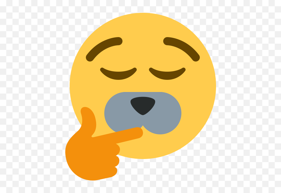 Beeping Town - Happy Emoji,Hand Chin Emoji