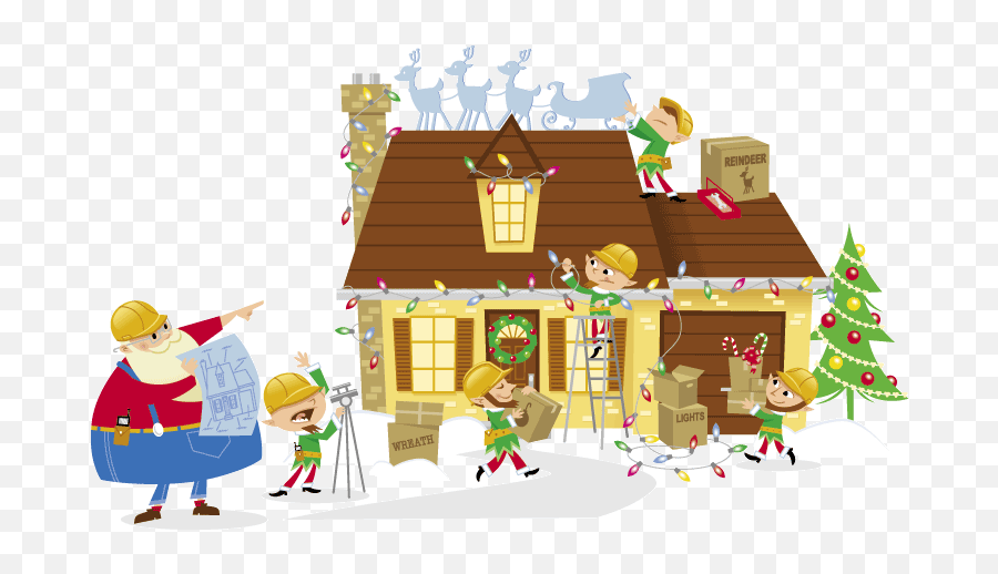 Christmas Decorating Contest In Banning Calendar - Christmas House Decoration Cartoon Emoji,Christmas Emoticons
