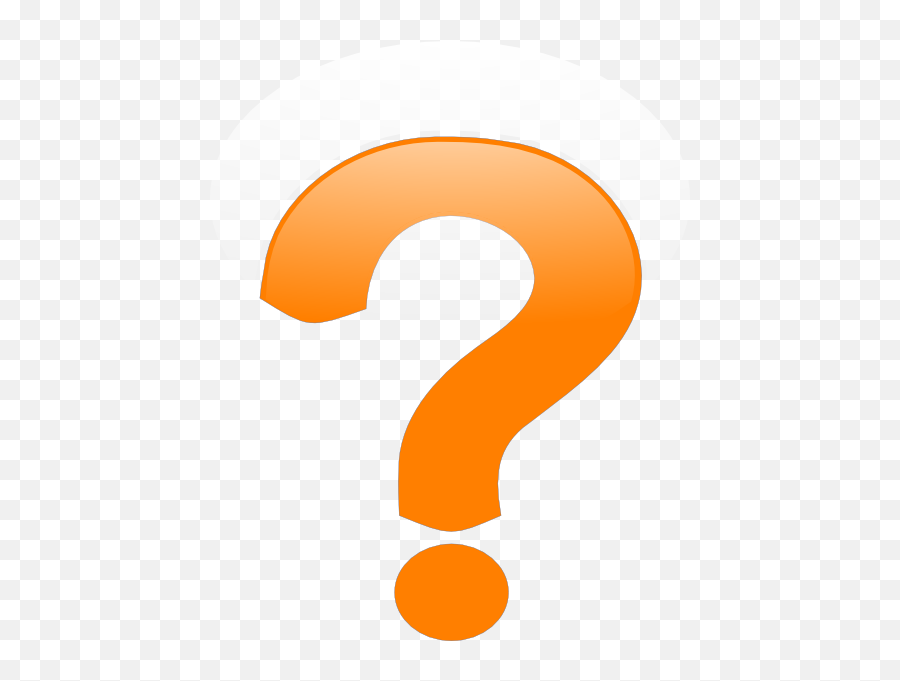 Question Mark Clipart - Question Mark Symbol Orange Emoji,Question Mark Question Mark Down Emoji