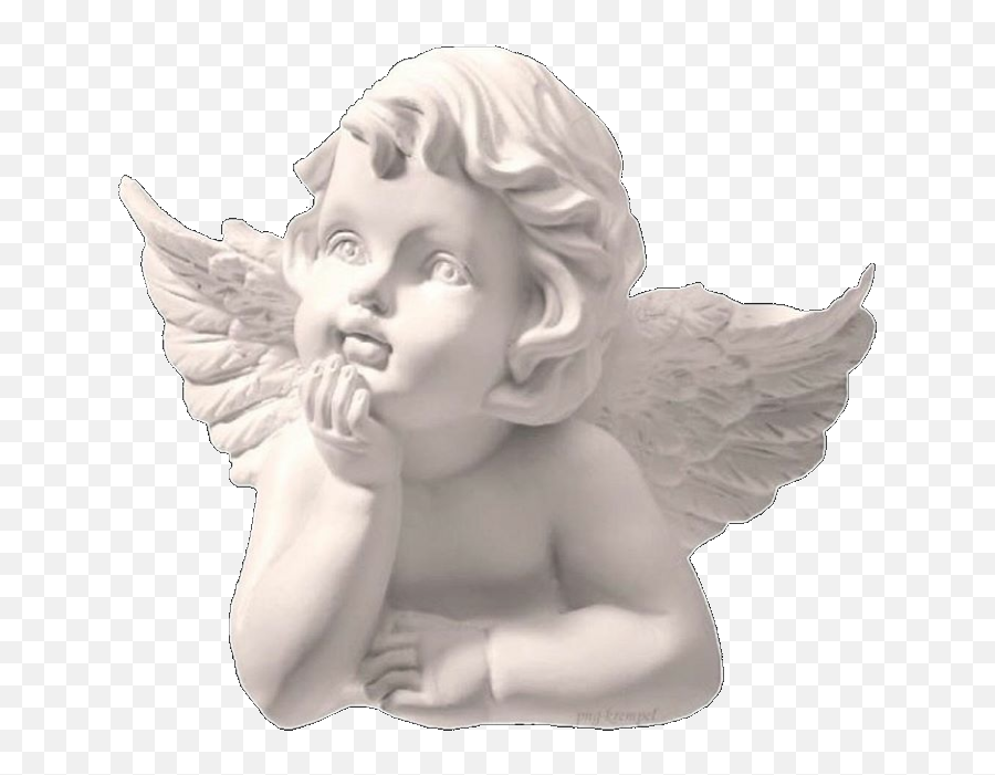Baby Angel Aesthetic Overlay Sticker - Aesthetic Angel Statue Png Emoji,Baby Angel Emoji