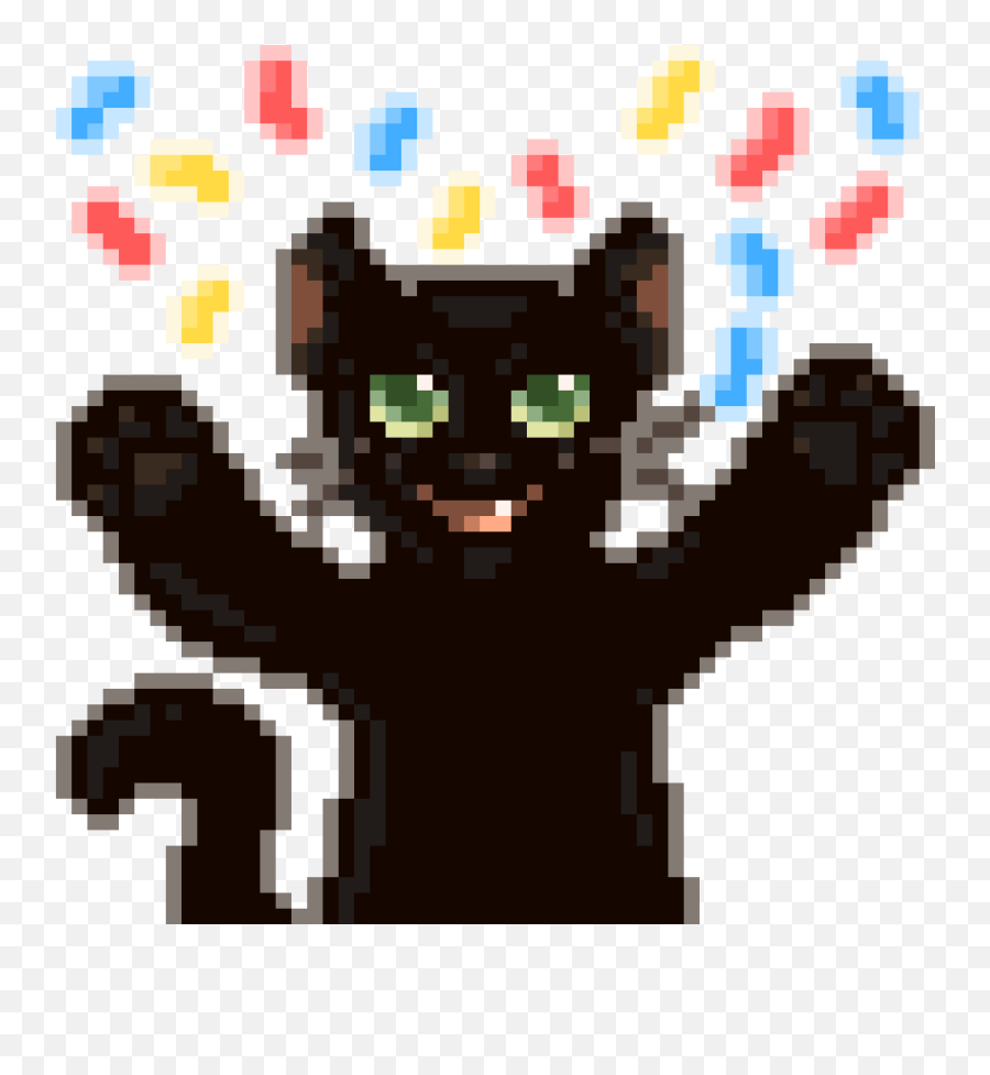 Time Drawing This Cute Kitty - Fictional Character Emoji,Waving Cat Emoticon