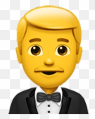 Man Tipping Hand Emoji - Man Iphone Emoji,Tuxedo Emoji