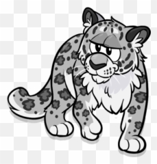 Snow Leopard Club Penguin Wiki Fandom - Snow Leopards Transparent Background Cartoon Emoji,Dog Emoji Coloring Pages