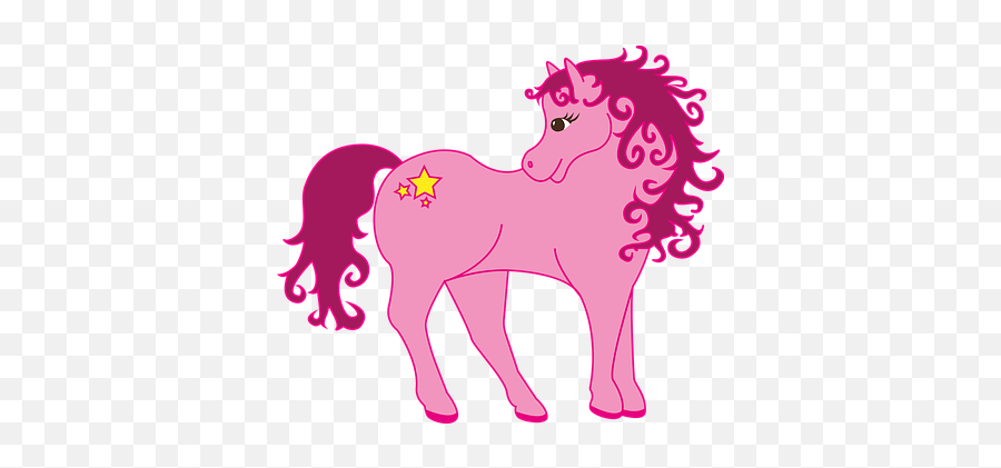 80 Free Pony U0026 Unicorn Vectors - Pixabay Clipart Simple Carousel Horse Emoji,Flag Horse Dance Music Emoji