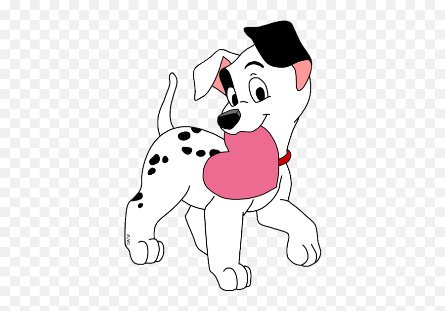 Disney Disney Valentines 101 Dalmatians Valentines Day - Animated Disney Valentines Day Clipart Emoji,Hey Diddle Diddle In Emojis