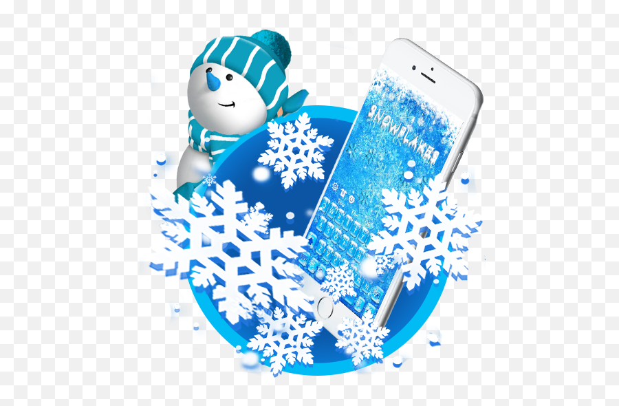 Tema De Teclado De Nieve - Smartphone Emoji,Emojis Hechos En Mauina De Escribir