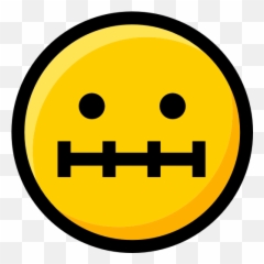 Emoji Quiet Interface Smileys Faces - Silent Emoji Black And White,Quiet Emoji