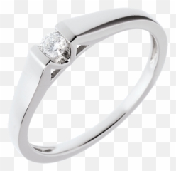 Modern Classic Solitaire Ring In White Gold - 008 Carat Engagement Rings White Gold 18 Carats Diamond White C4 Wedding Ring Emoji,Emotion Ring White
