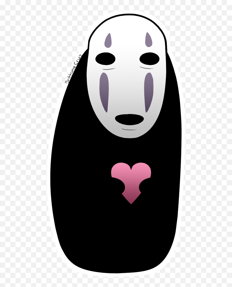 Noface Vinyl Sticker Brittanys - Spirited Away Sticker Transparent Emoji,Undertale Emoticon Deviantart