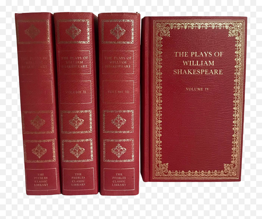 William Red Leather Book - Shakespeare Book Set Leather Emoji,Shakespeare Texting Emoticon Book