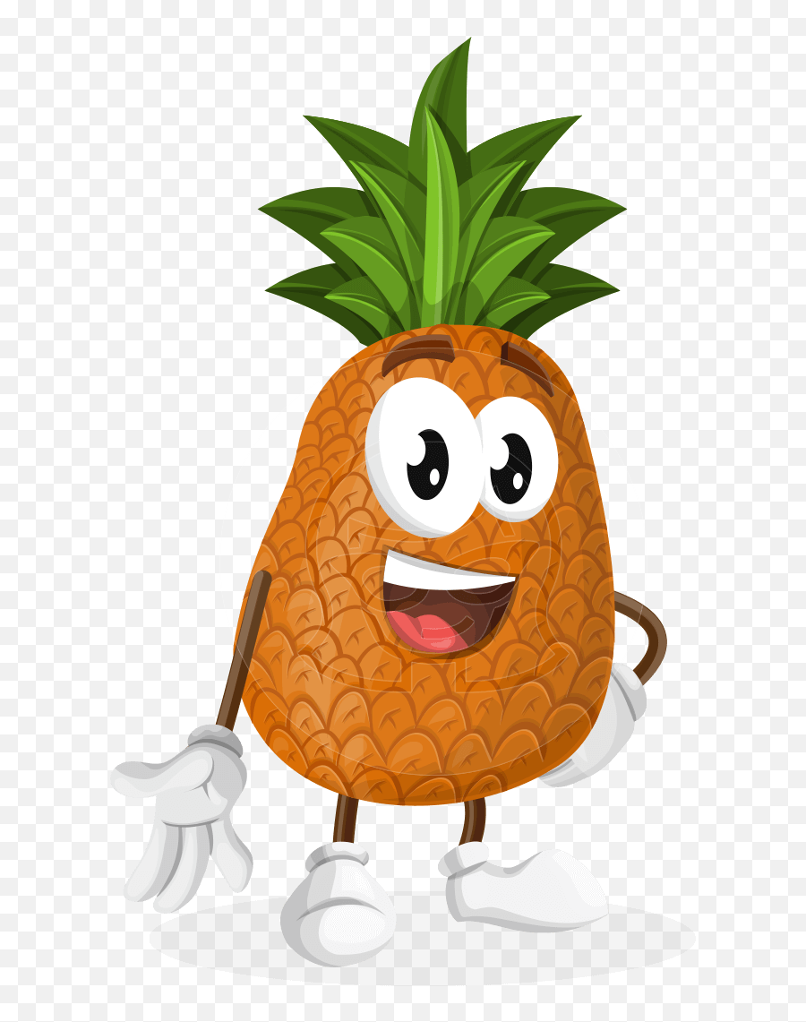 Cute Pineapple Cartoon Vector Character - Cute Cartoon Pinapple Character Emoji,Pineapple Emotions