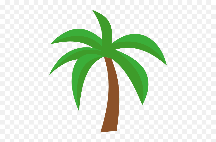 Palm Tree Color Icon Png And Svg Vector - Palm Tree Color Vector Free Emoji,Guess The Emoji Pomtree And A Book