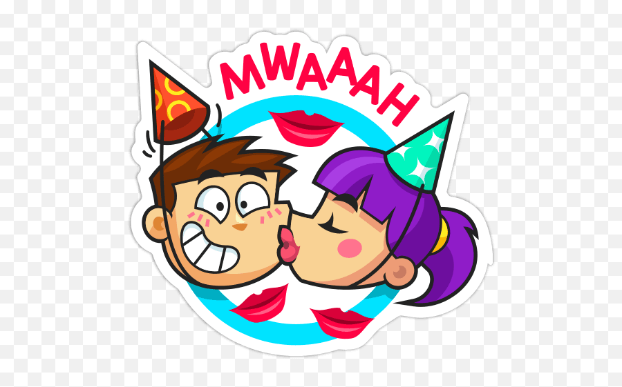 Happy Birthday Stickers Facebook Copy - Kiss Emoji,Birthday Love Emoticons