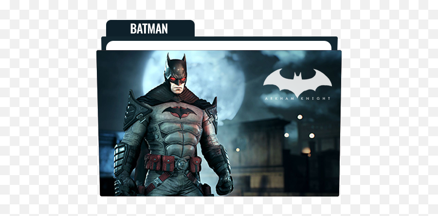 Batman Arkham Knight Folder Icon Free - Flashpoint Batman Arkham Knight Emoji,Batman Emoji